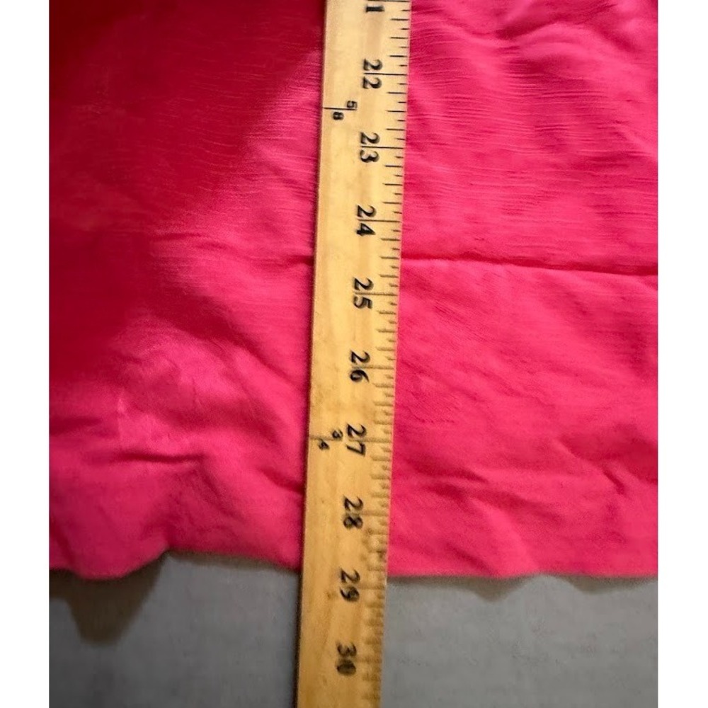 M&M's Made In The Shade Shirt Adult L Red Silk Button Up Short Sleeve Camp. - Picture 9 of 9